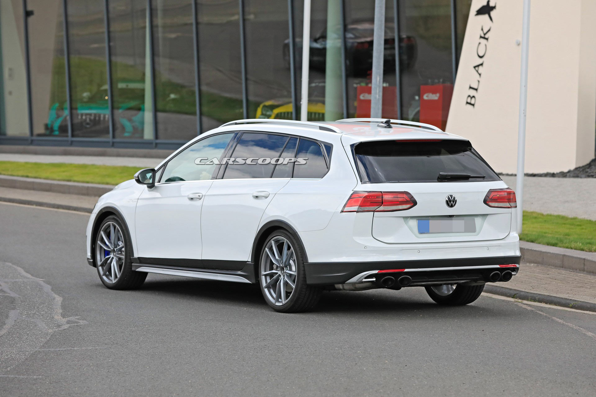 New VW Golf R Estate Spied Posing As An Alltrack