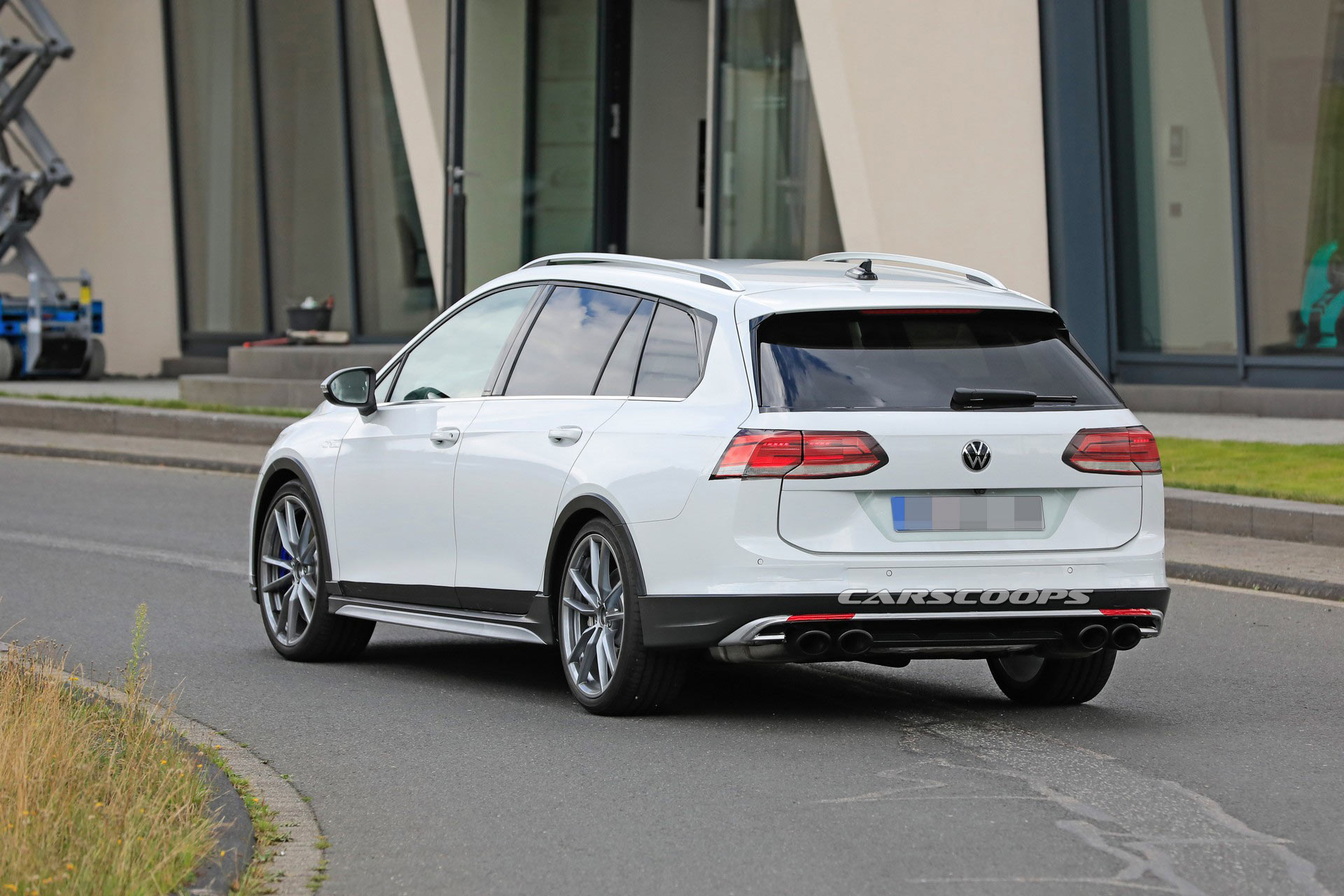 New VW Golf R Estate Spied Posing As An Alltrack