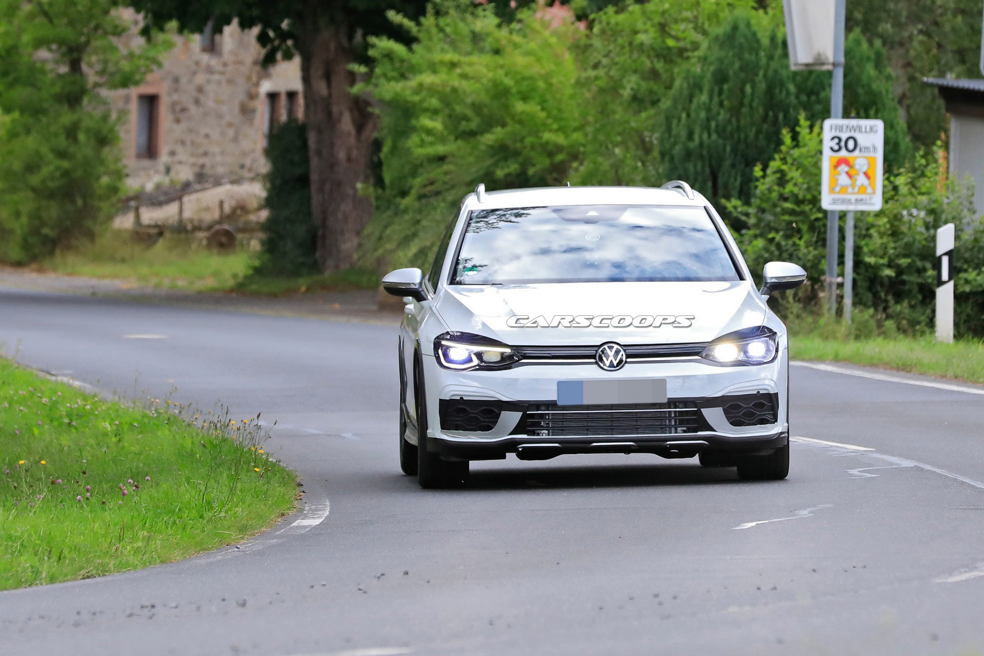 New VW Golf R Estate Spied Posing As An Alltrack