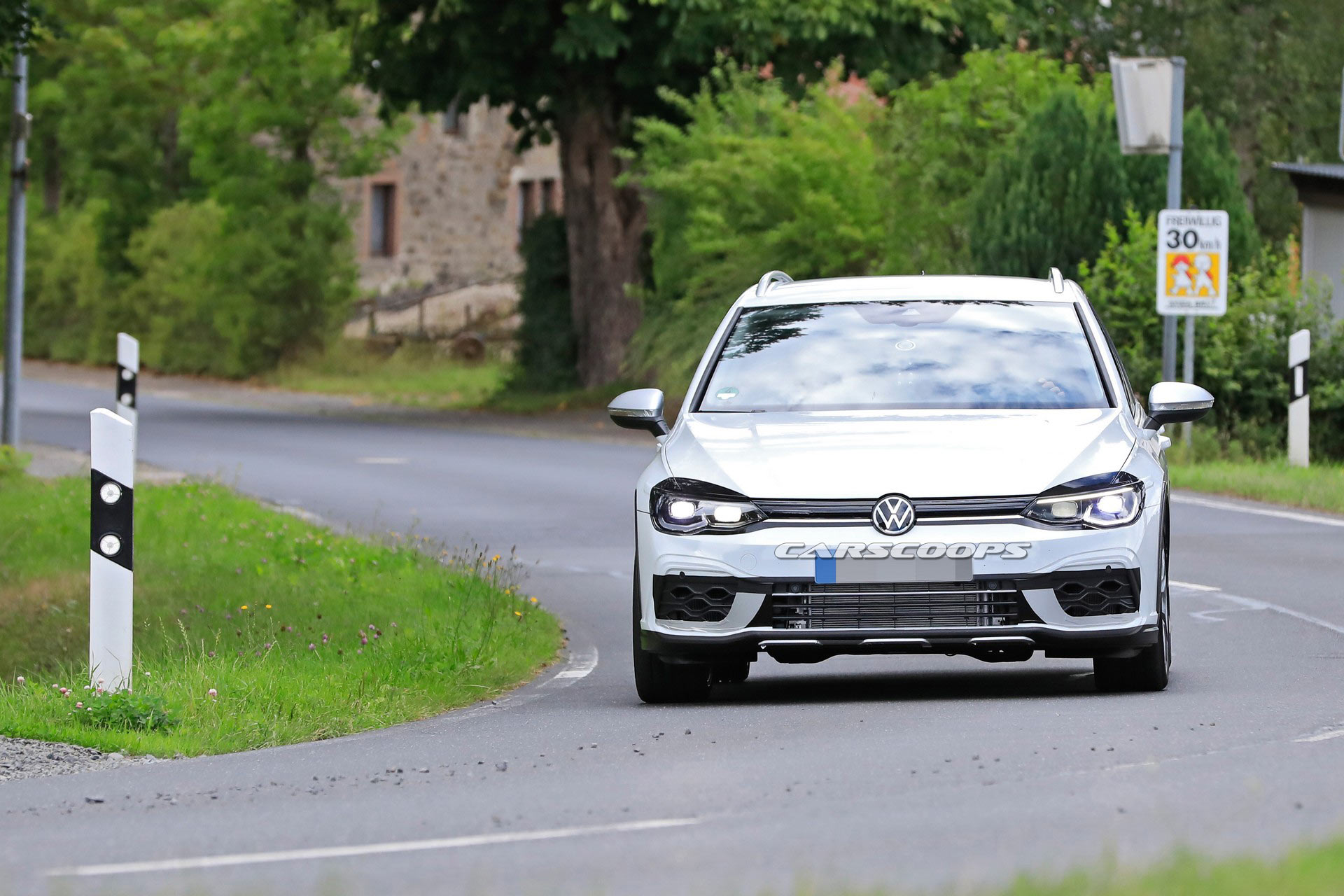 New VW Golf R Estate Spied Posing As An Alltrack