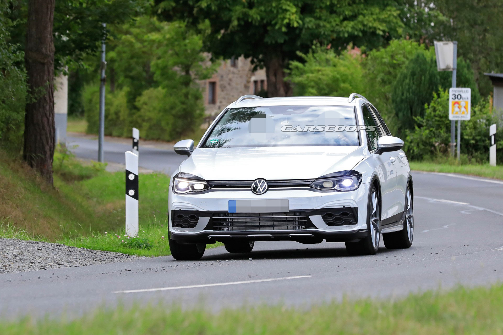 New VW Golf R Estate Spied Posing As An Alltrack