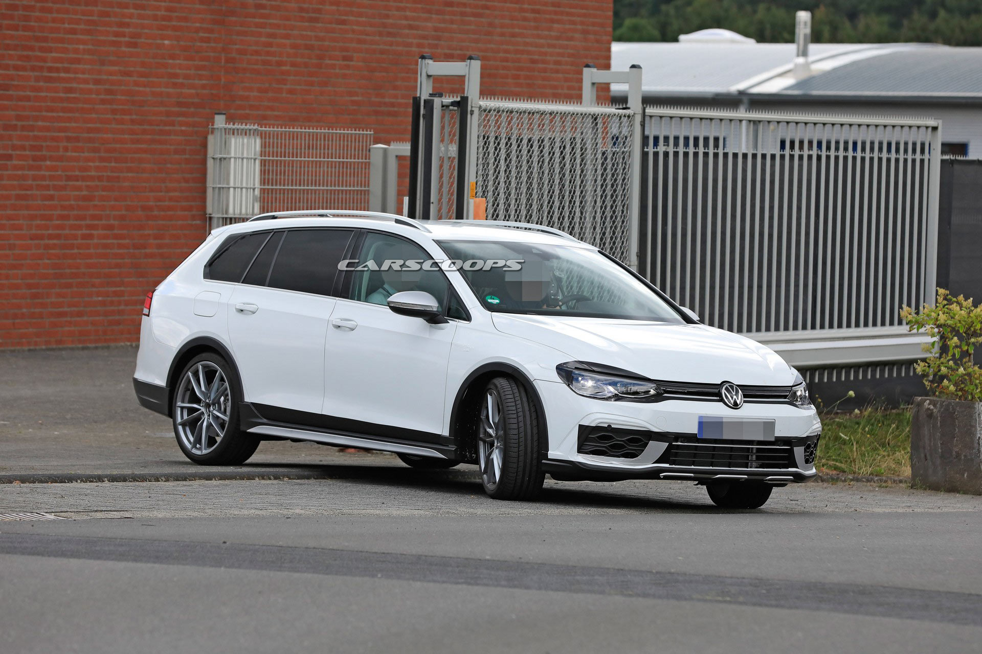 New VW Golf R Estate Spied Posing As An Alltrack