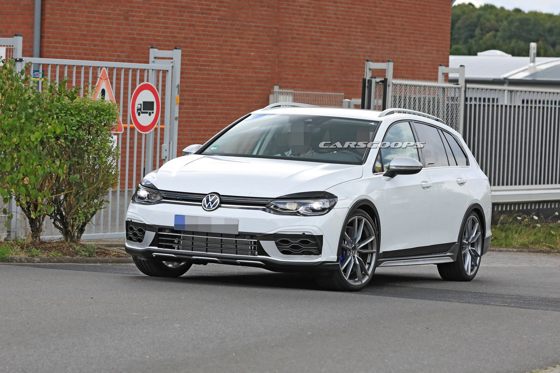 New VW Golf R Estate Spied Posing As An Alltrack