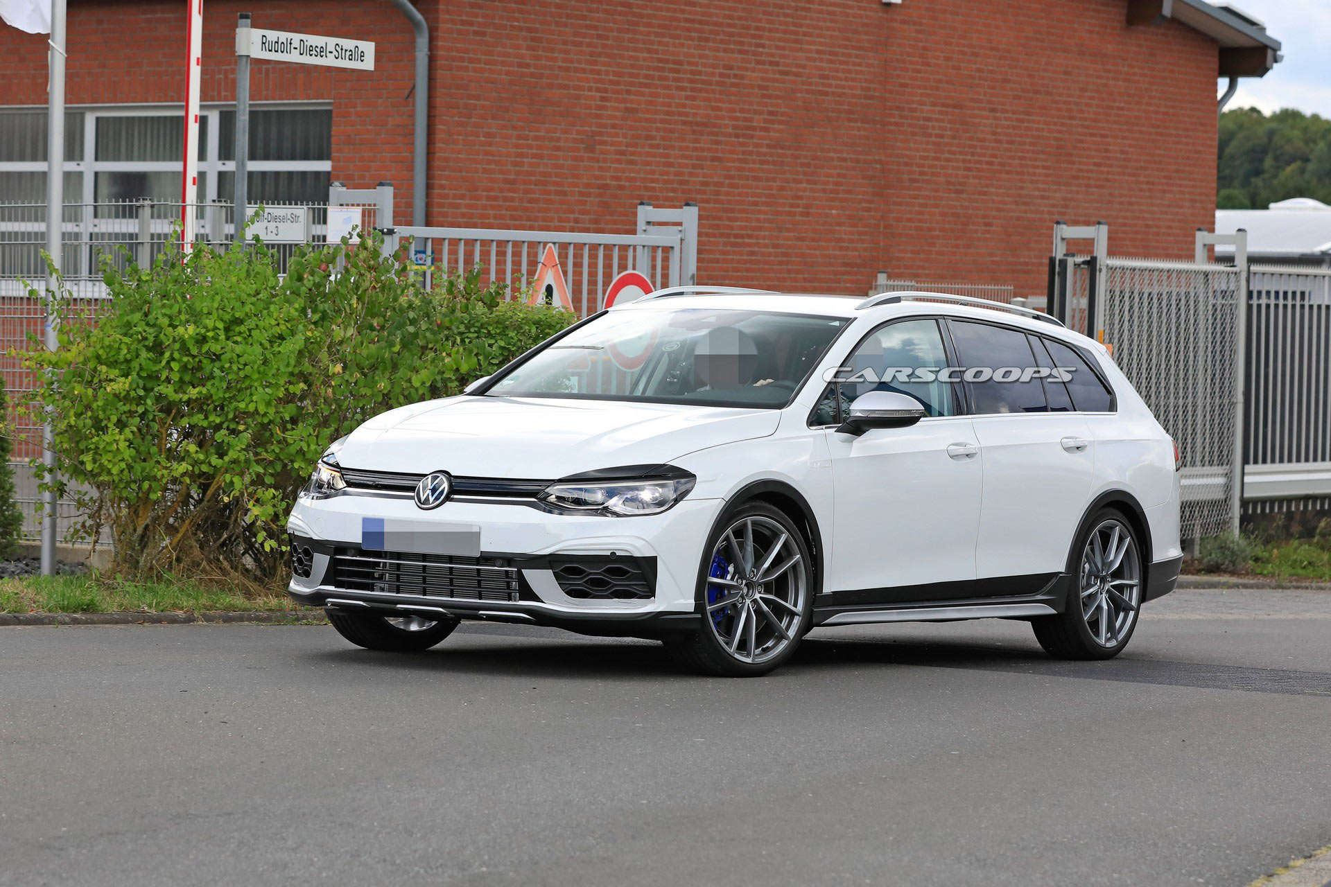 New VW Golf R Estate Spied Posing As An Alltrack | Carscoops
