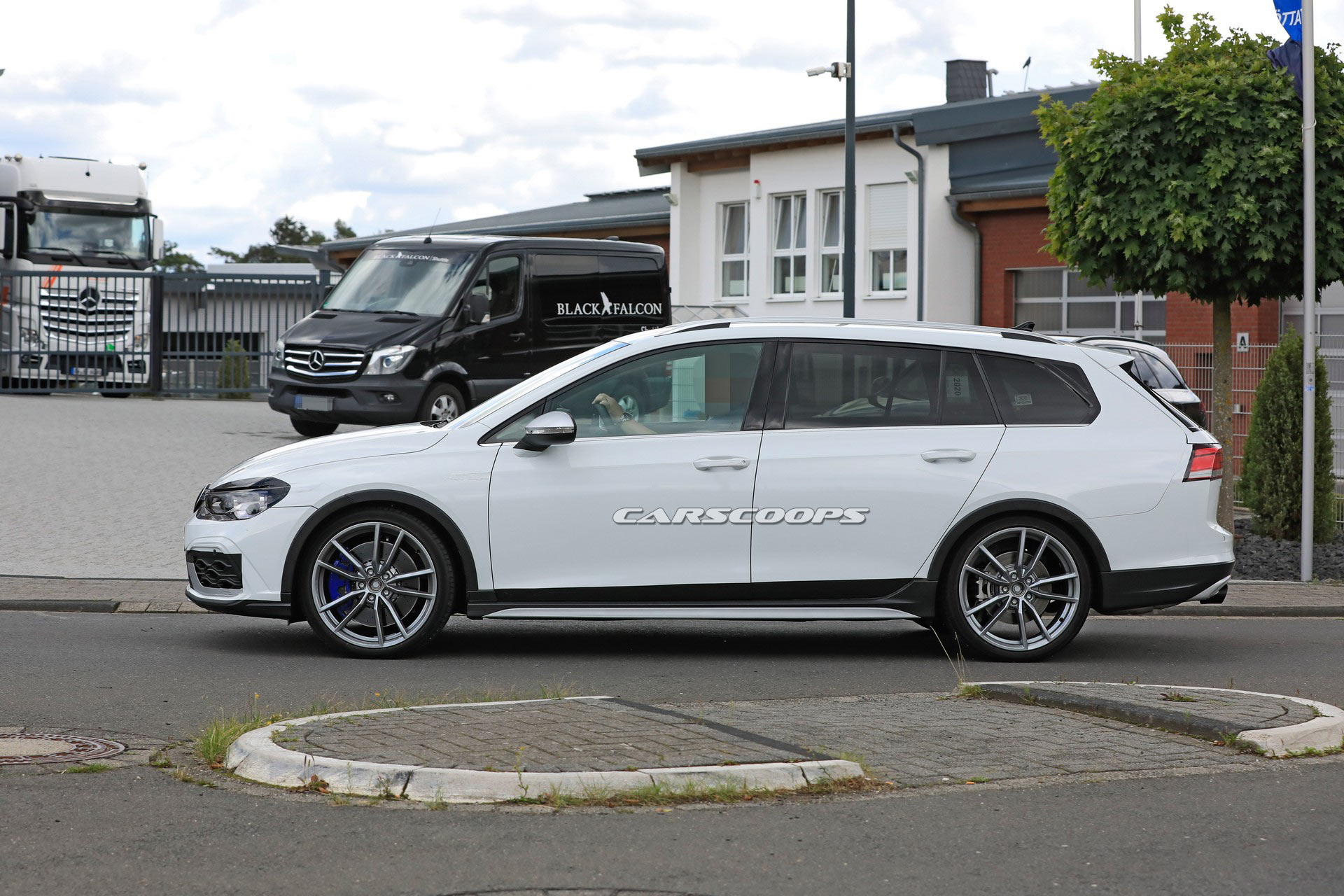New VW Golf R Estate Spied Posing As An Alltrack