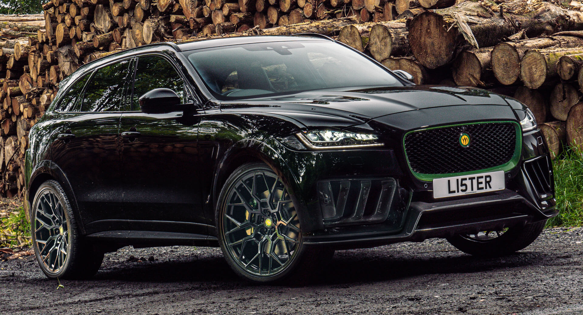 New 21 Lister Stealth Is A Tuned Jaguar F Pace Svr With A Devilish 666 Hp Carscoops