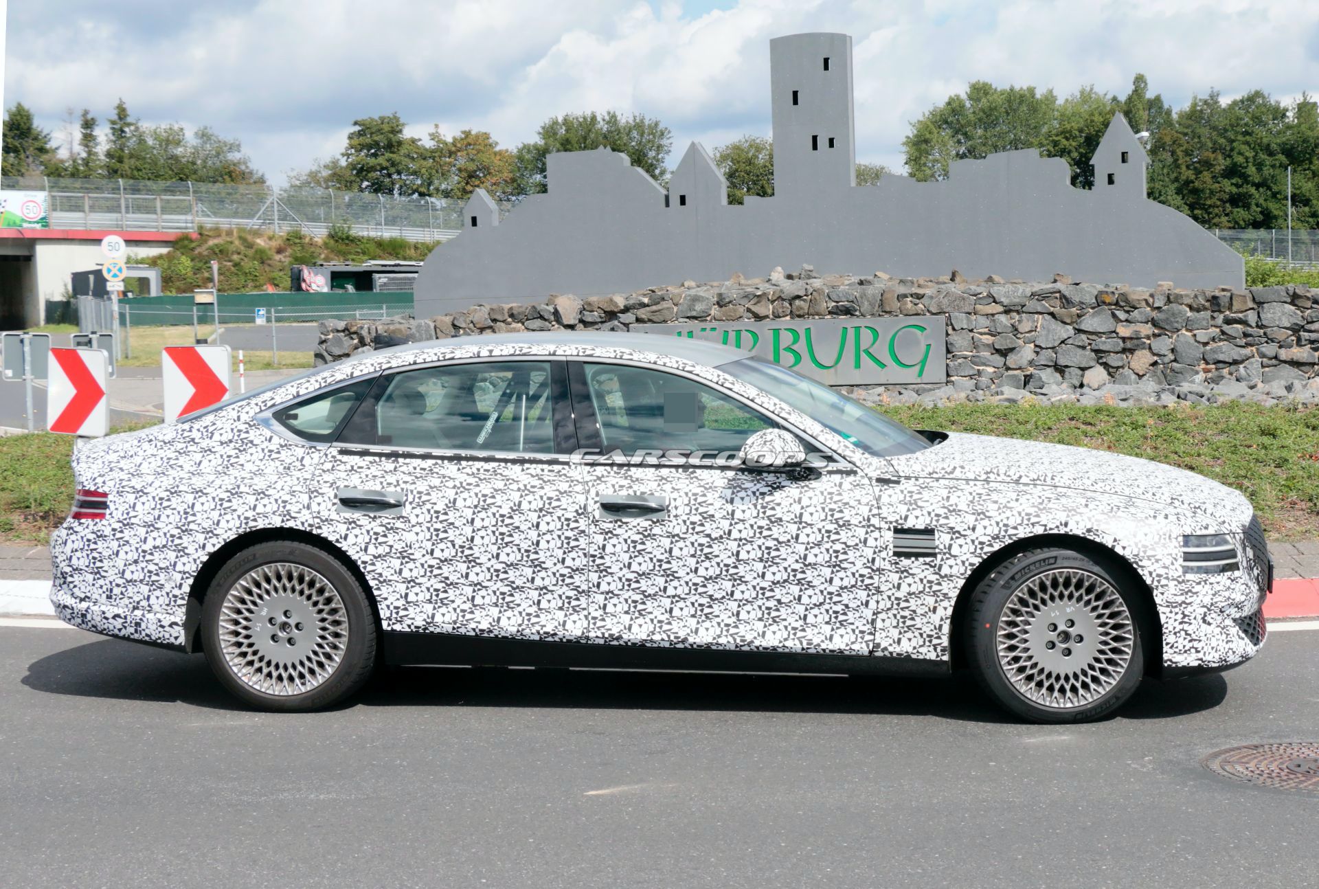 2022 Genesis eG80 EV Makes First Appearance, Is Expected Next Year With 310-Mile Range