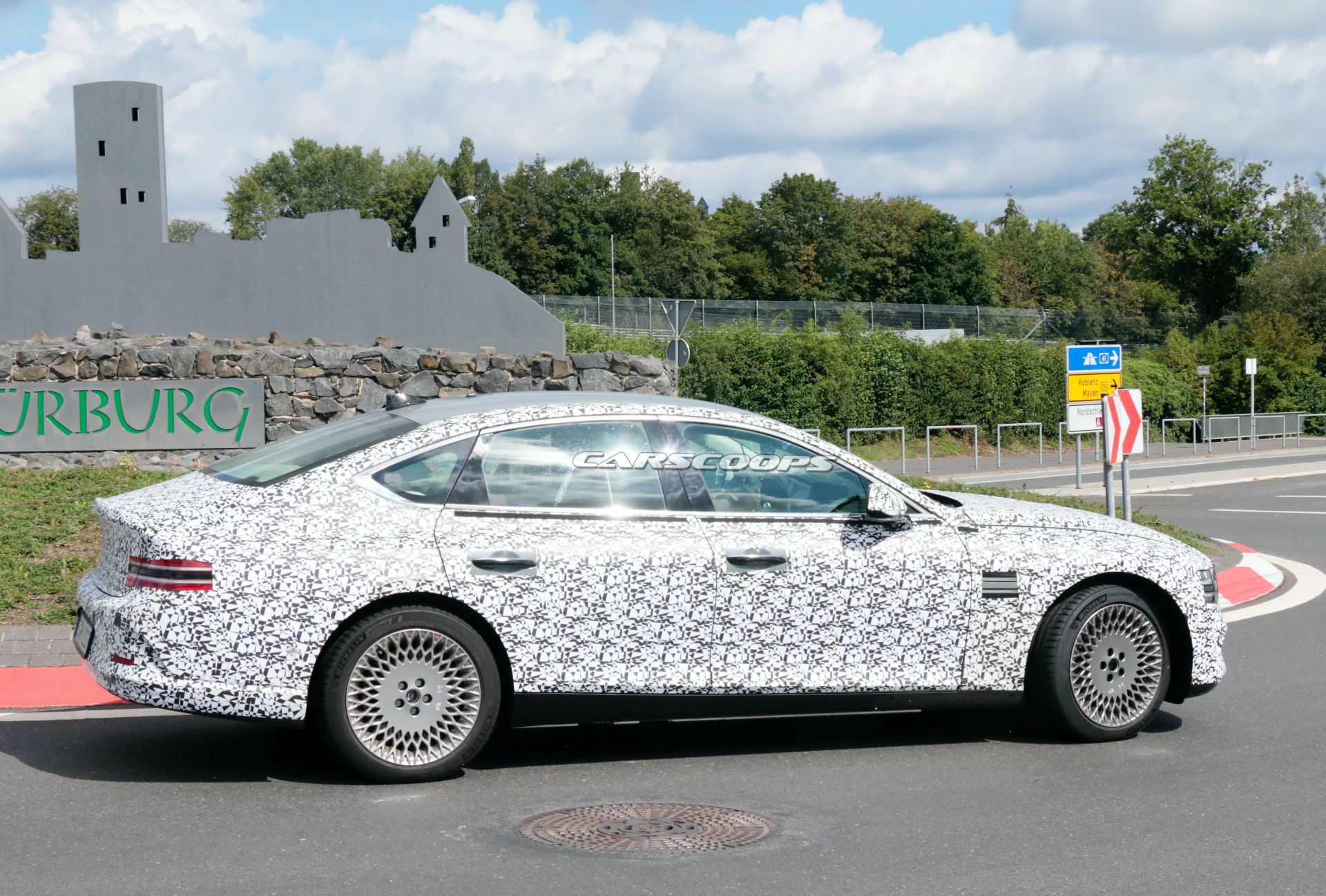 2022 Genesis eG80 EV Makes First Appearance, Is Expected Next Year With 310-Mile Range