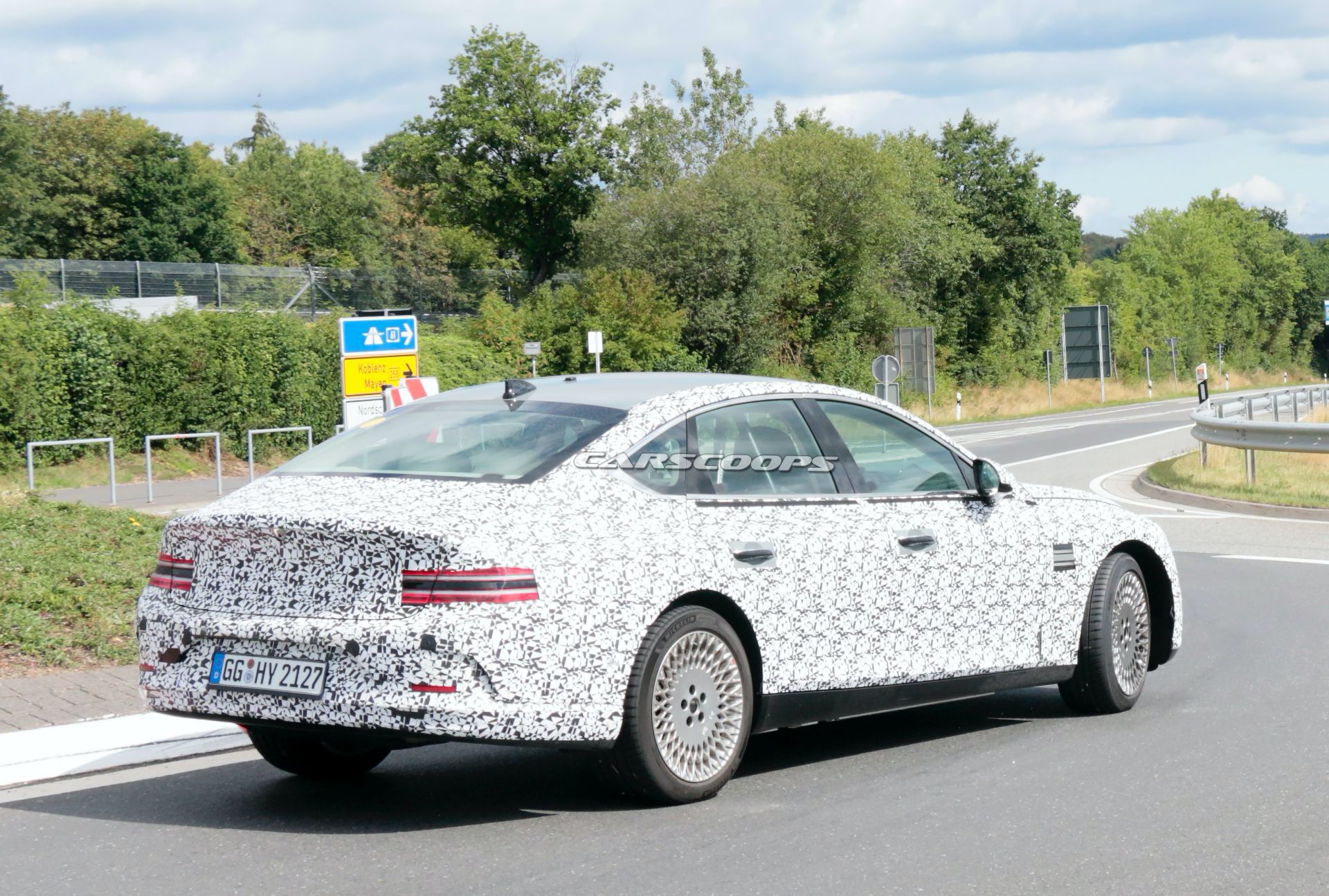 2022 Genesis eG80 EV Makes First Appearance, Is Expected Next Year With 310-Mile Range