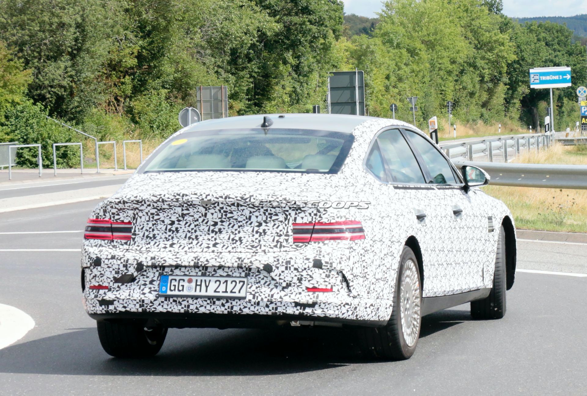 2022 Genesis eG80 EV Makes First Appearance, Is Expected Next Year With 310-Mile Range