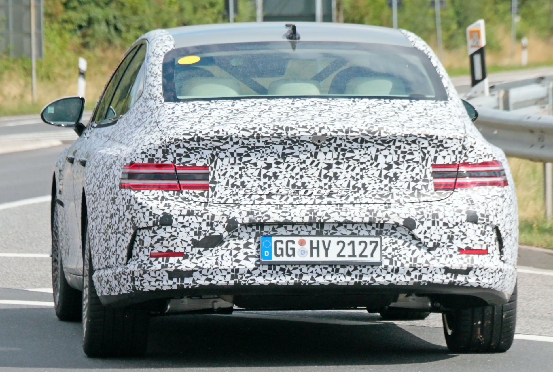 2022 Genesis eG80 EV Makes First Appearance, Is Expected Next Year With 310-Mile Range