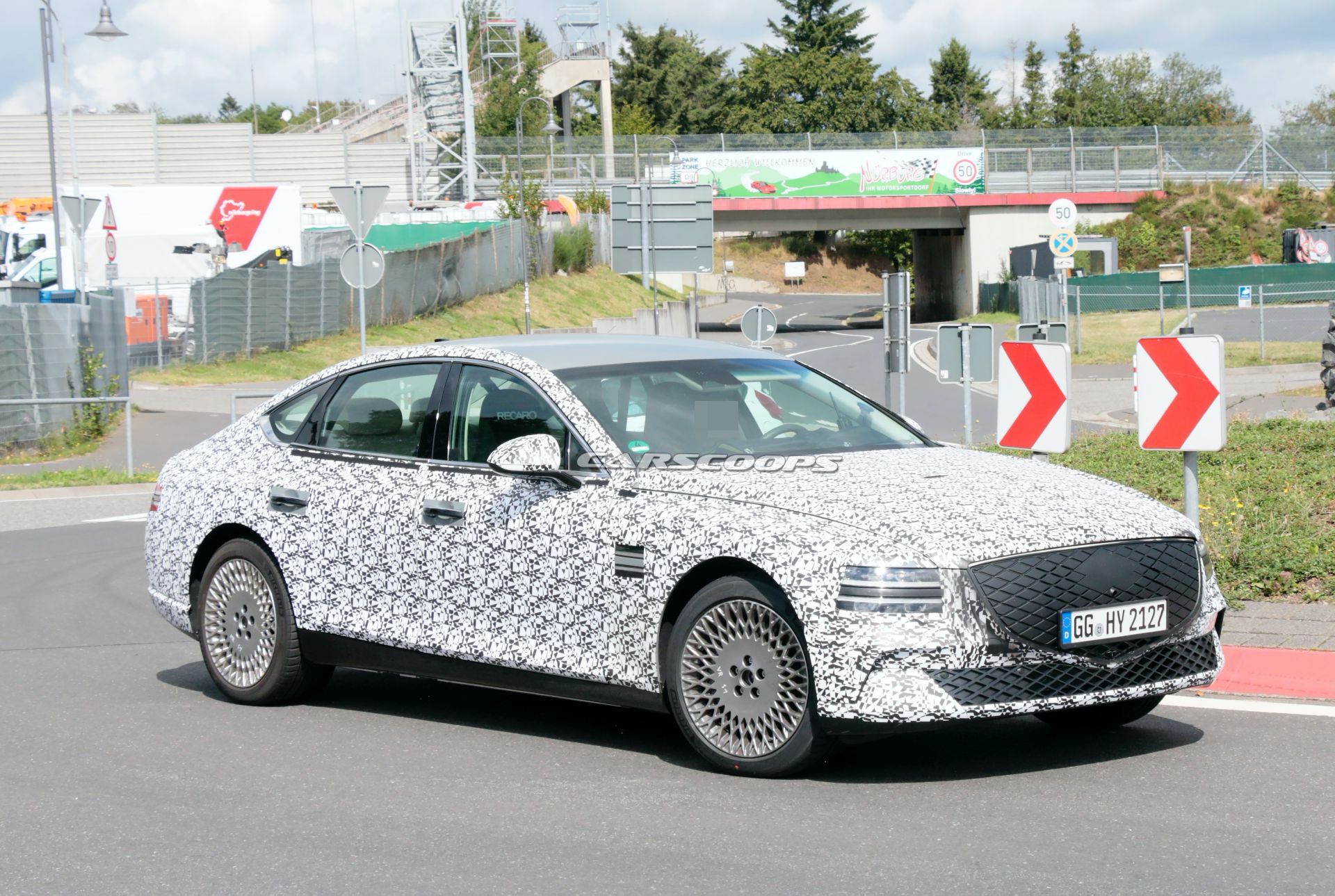 2022 Genesis eG80 EV Makes First Appearance, Is Expected Next Year With 310-Mile Range