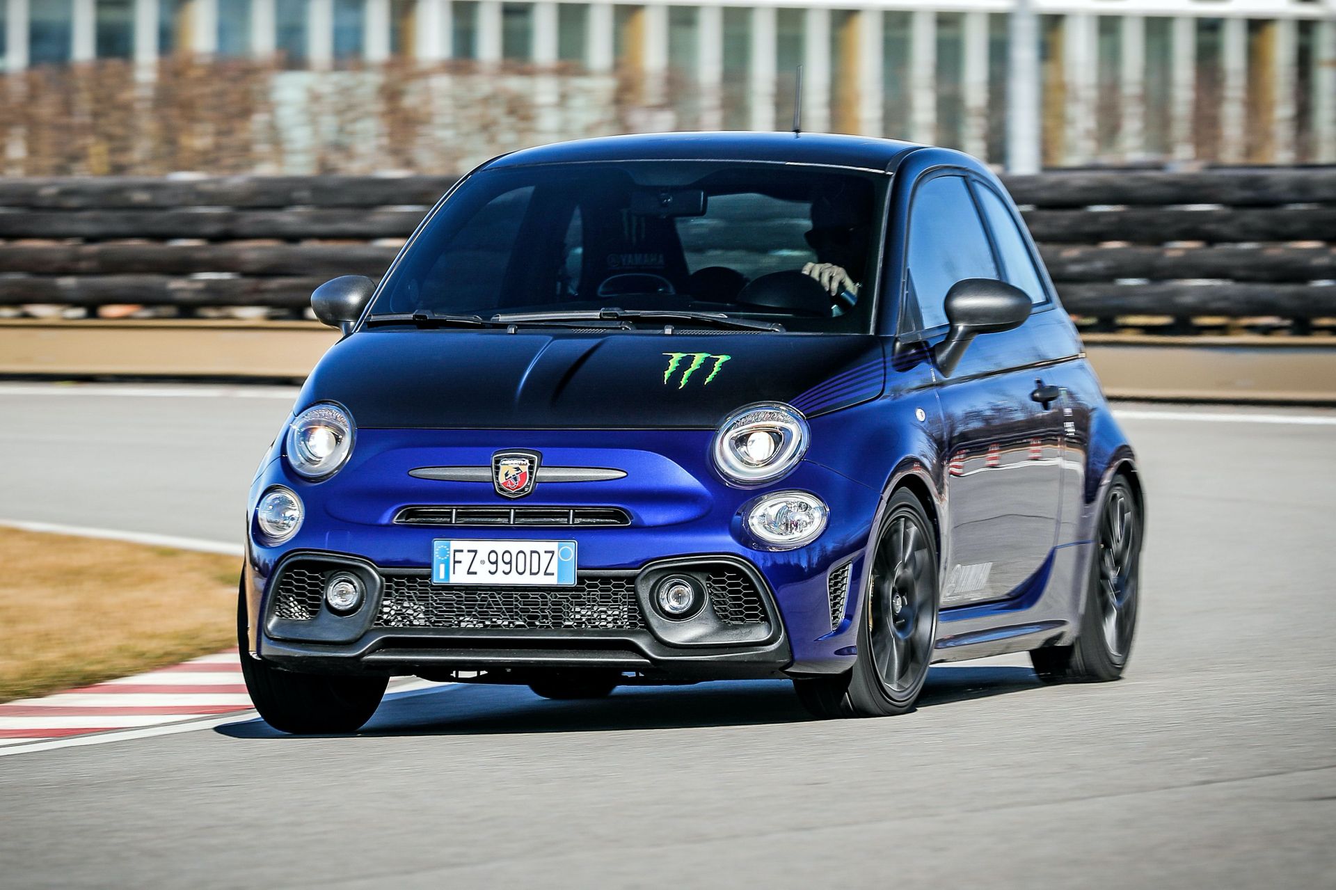 Abarth 595 Dresses In ‘Monster Energy Yamaha’ And ‘Scorpioneoro’ Attires