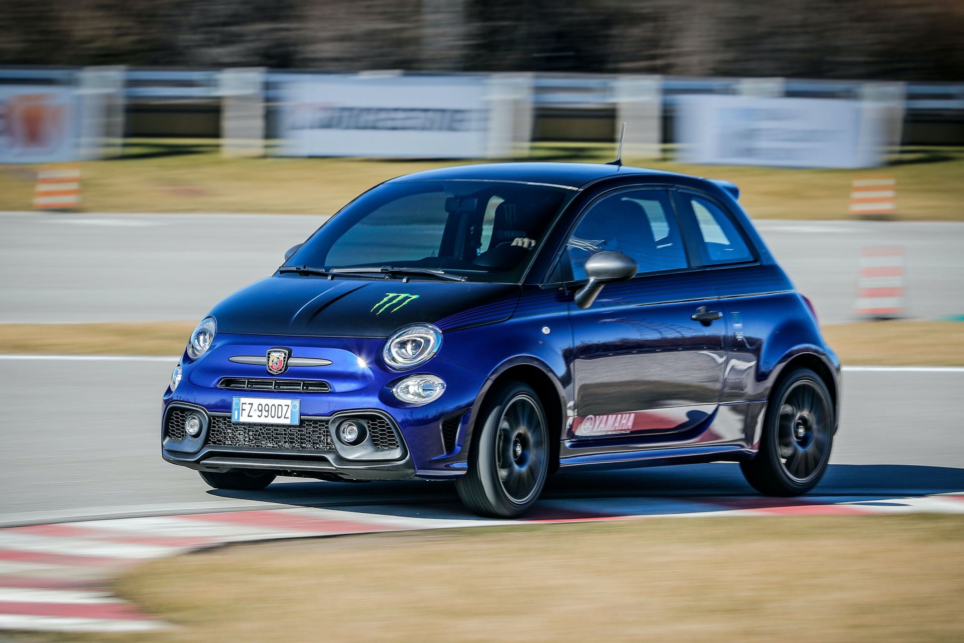 Abarth 595 Dresses In ‘Monster Energy Yamaha’ And ‘Scorpioneoro’ Attires