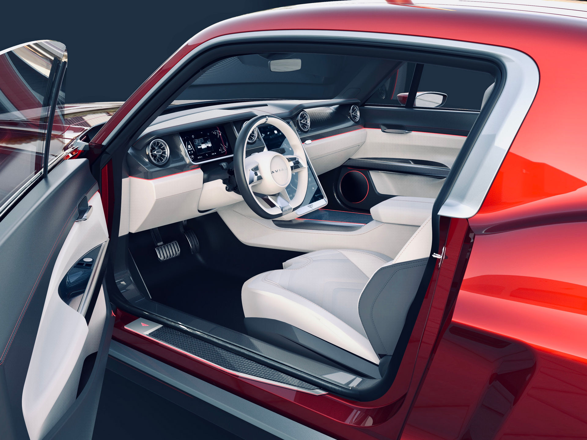 840 HP Aviar R67 Is A Tesla-Based Ford Mustang Electromod From Russia