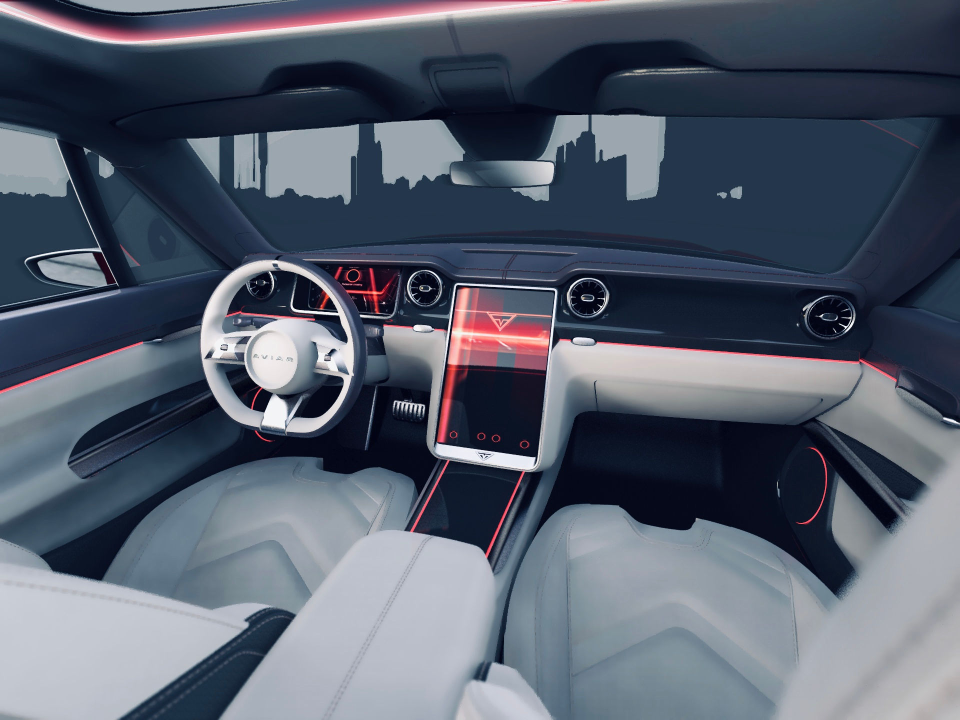 840 HP Aviar R67 Is A Tesla-Based Ford Mustang Electromod From Russia