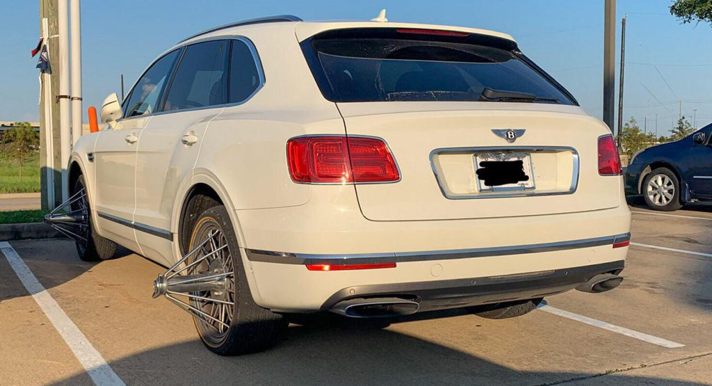 Bentley Bentayga With Huge Spikes At Its Wheels Is An Abomination