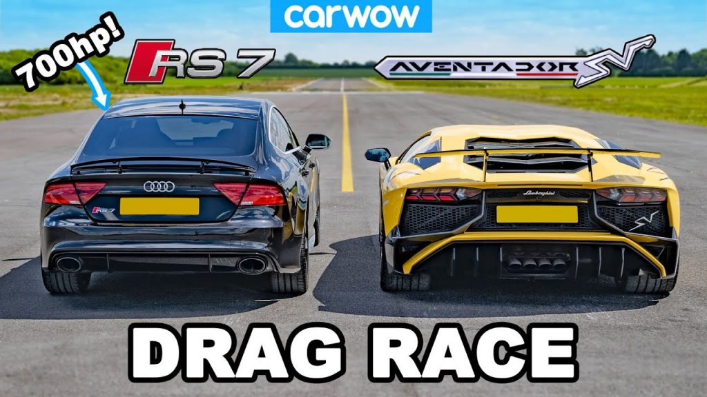  Can A 700 HP Audi RS7 Beat A Stock 729 HP Lamborghini Aventador SV?