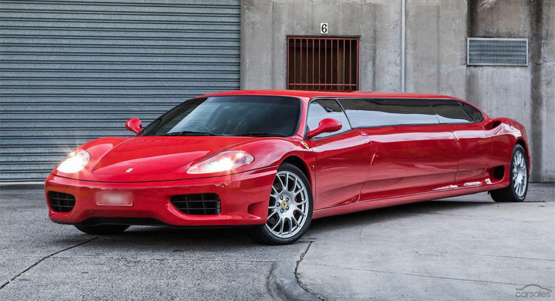 Someone In Australia Is Selling A Ferrari 360 Modena Limo For Au 399 999 Carscoops