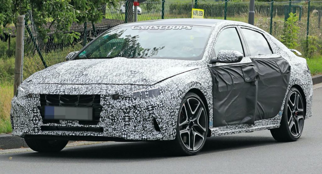  Hyundai Elantra N No Longer A Rumor As Hot Sedan Makes Spy Debut