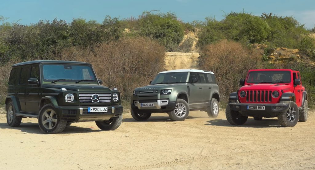  2020 Land Rover Defender Off-Road Tested Against Jeep Wrangler, Mercedes-Benz G-Class