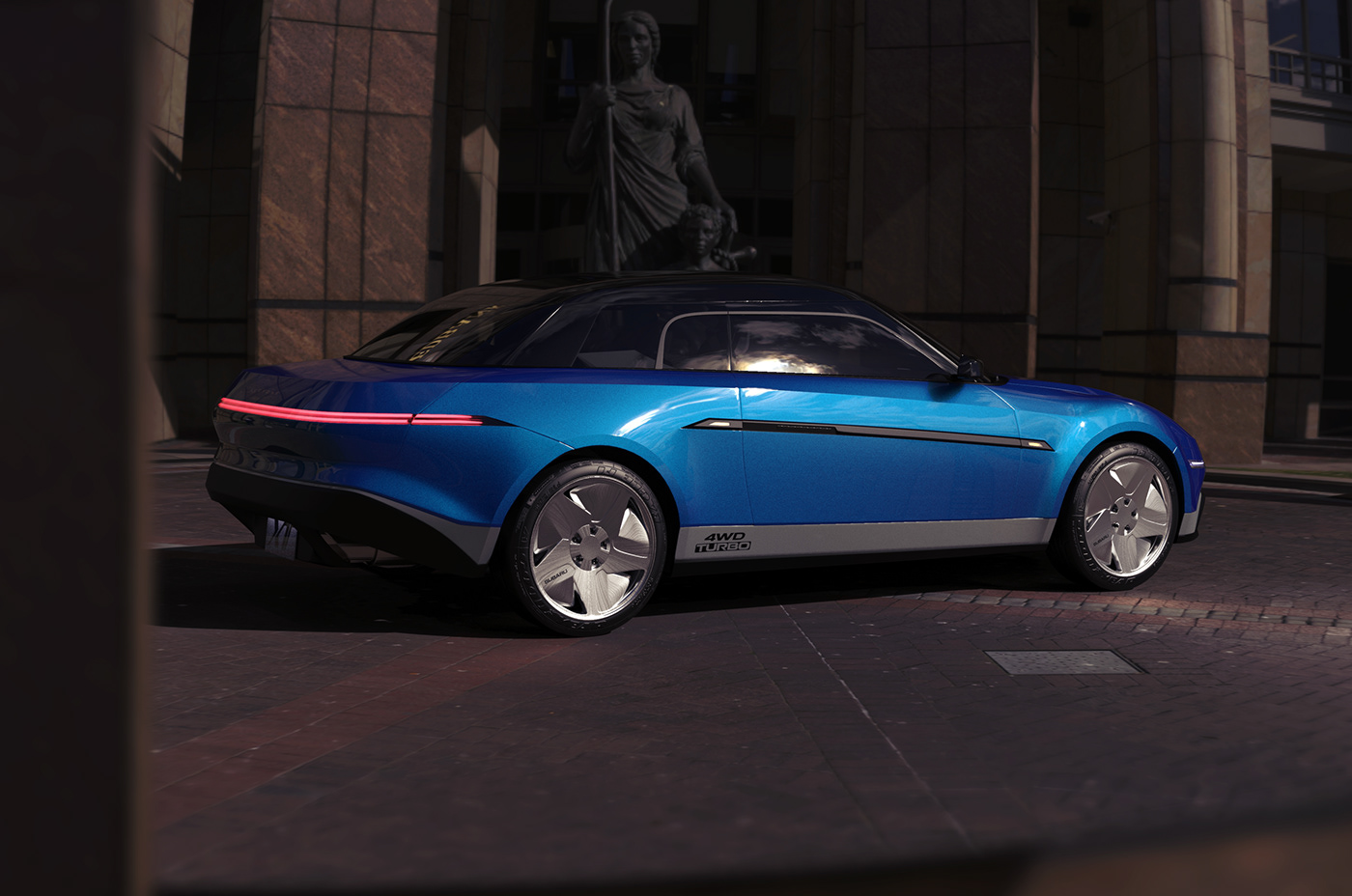 Modern Day 2023 Subaru Alcyone / XT Envisioned As A BRZ-Based Coupe