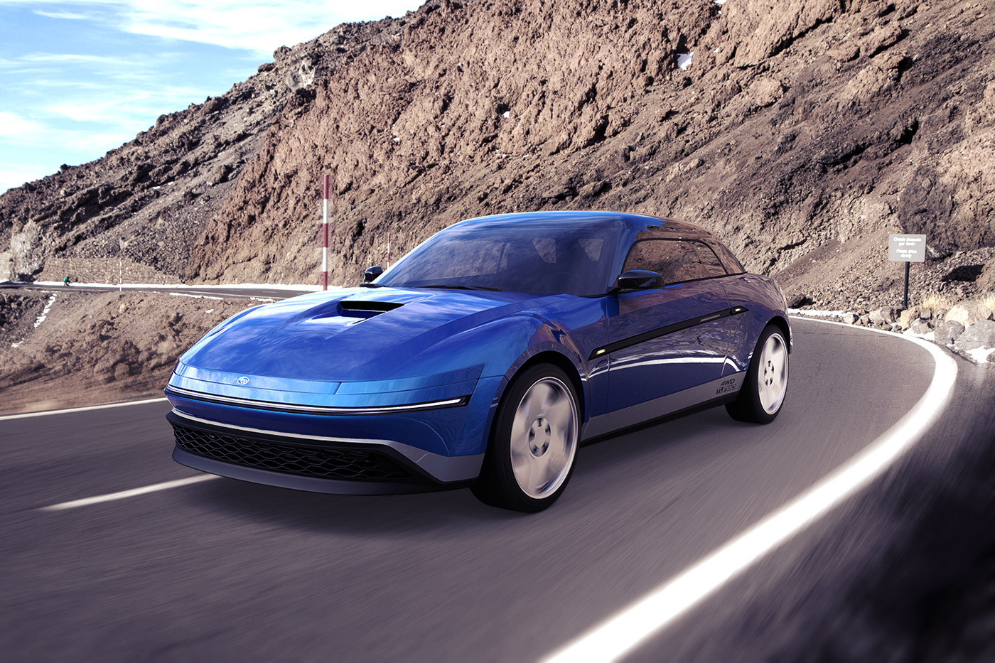 Modern Day 2023 Subaru Alcyone / XT Envisioned As A BRZ-Based Coupe