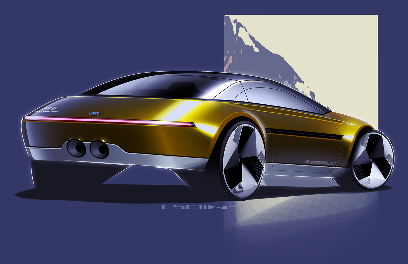 Modern Day 2023 Subaru Alcyone / XT Envisioned As A BRZ-Based Coupe