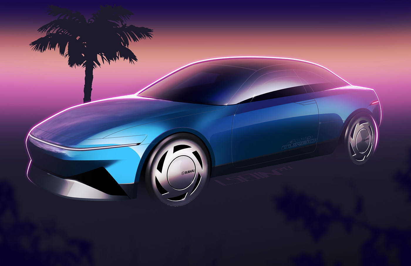 Modern Day 2023 Subaru Alcyone / XT Envisioned As A BRZ-Based Coupe