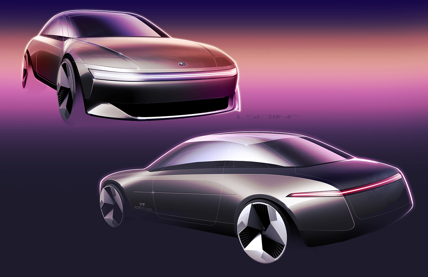 Modern Day 2023 Subaru Alcyone / XT Envisioned As A BRZ-Based Coupe