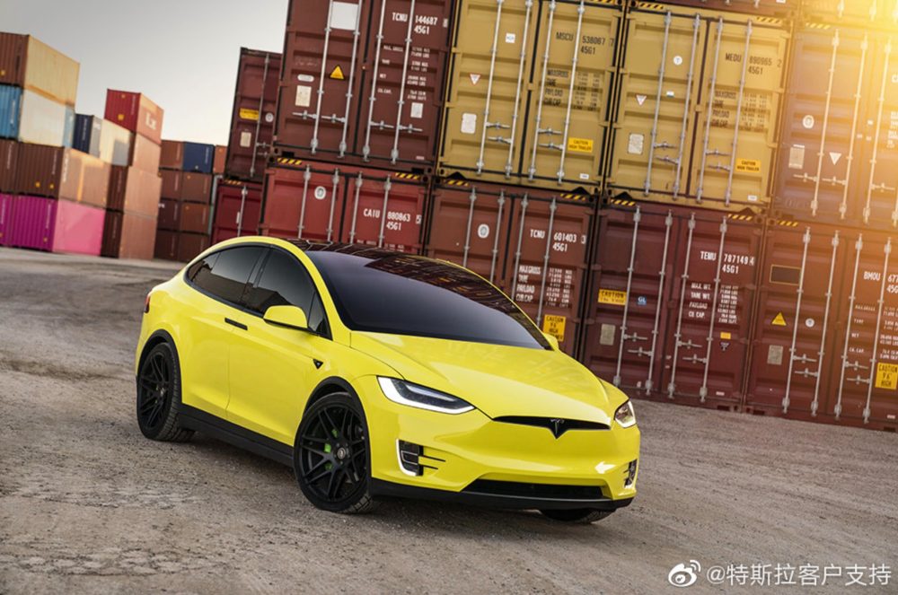 Tesla Now Offers Its Own Car Wrapping Service In China