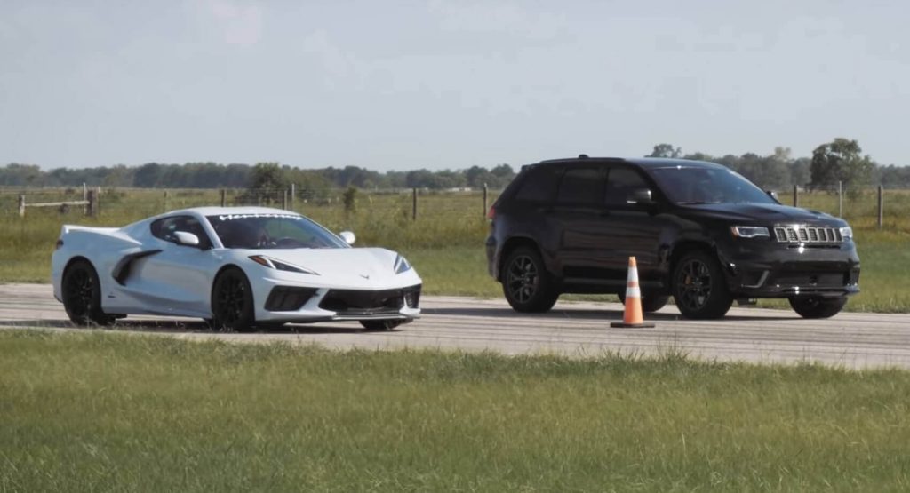 Place Your Bets: 2020 Corvette C8 Vs. Jeep Grand Cherokee Trackhawk