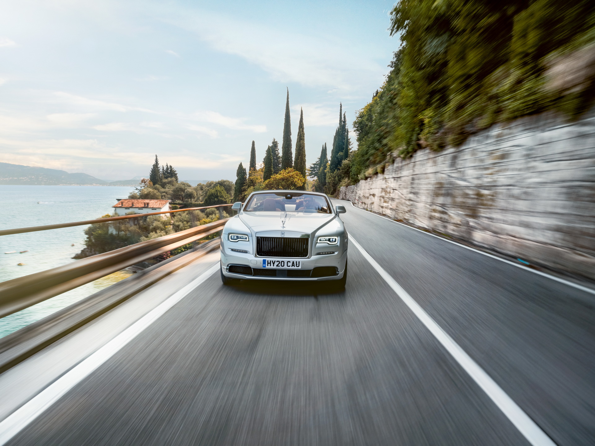 New Rolls-Royce Dawn Silver Bullet Shows Itself On The Open Road