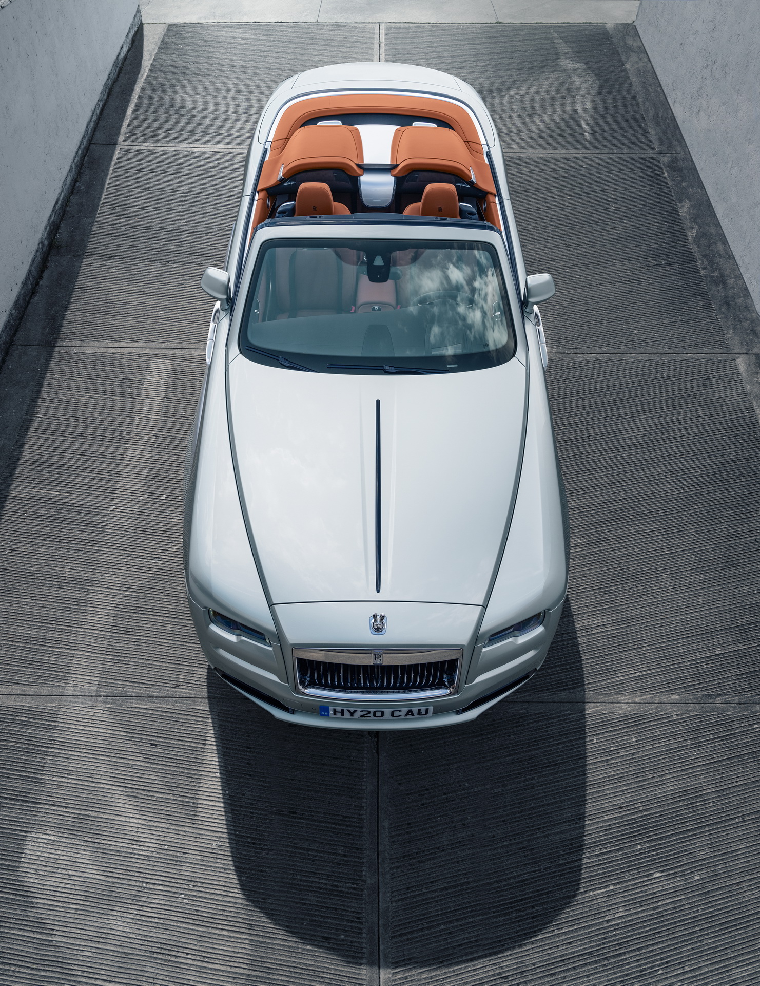 New Rolls-Royce Dawn Silver Bullet Shows Itself On The Open Road