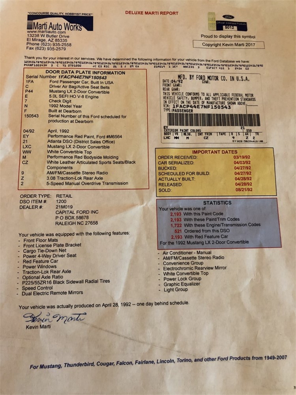 3,000-Mile 1992 Ford Mustang Convertible ‘Summer Edition’ Is A Total Fox