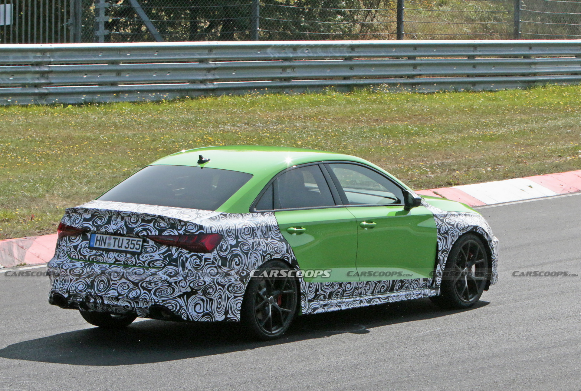 The 2021 Audi RS3 Sedan Shows More Skin, Looks Tasty In Lambo-Green