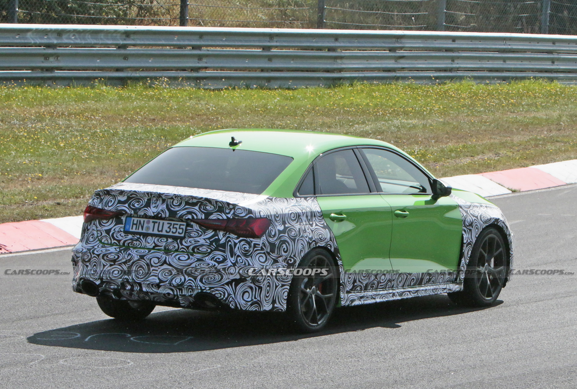 The 2021 Audi RS3 Sedan Shows More Skin, Looks Tasty In Lambo-Green
