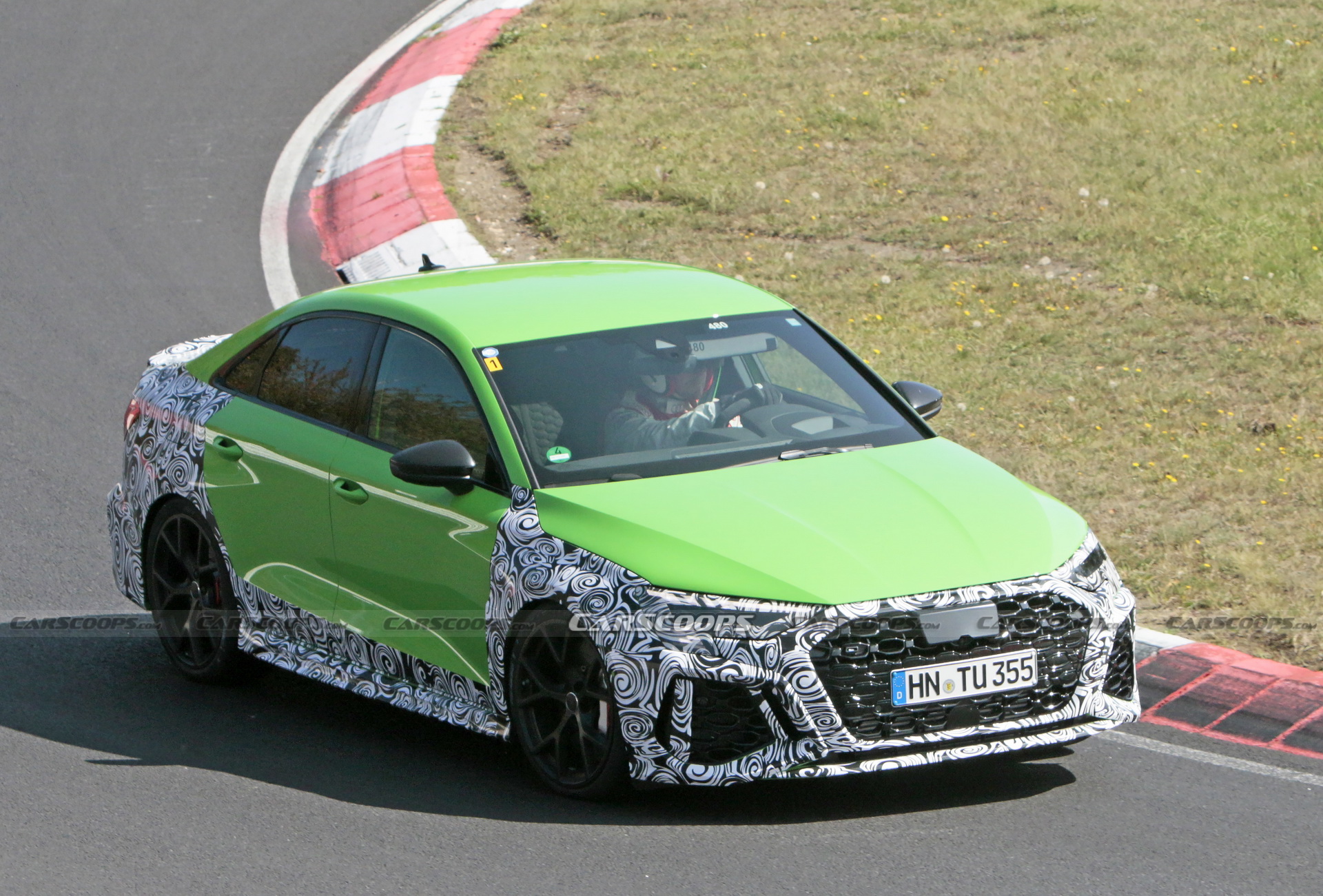 The 2021 Audi RS3 Sedan Shows More Skin, Looks Tasty In Lambo-Green