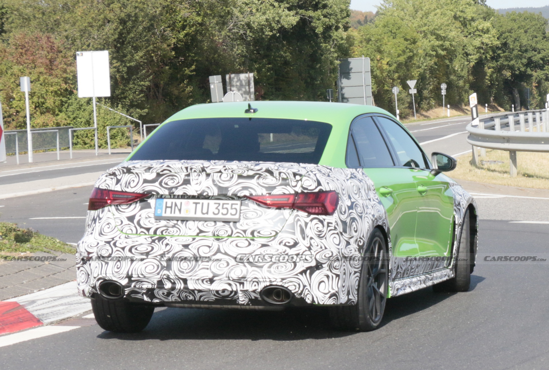 The 2021 Audi RS3 Sedan Shows More Skin, Looks Tasty In Lambo-Green
