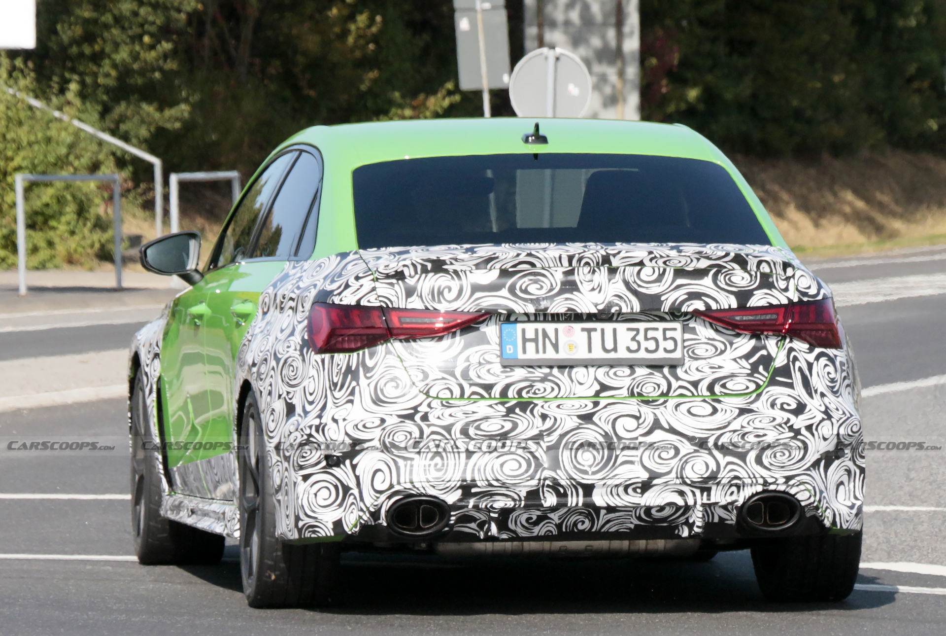 The 2021 Audi RS3 Sedan Shows More Skin, Looks Tasty In Lambo-Green