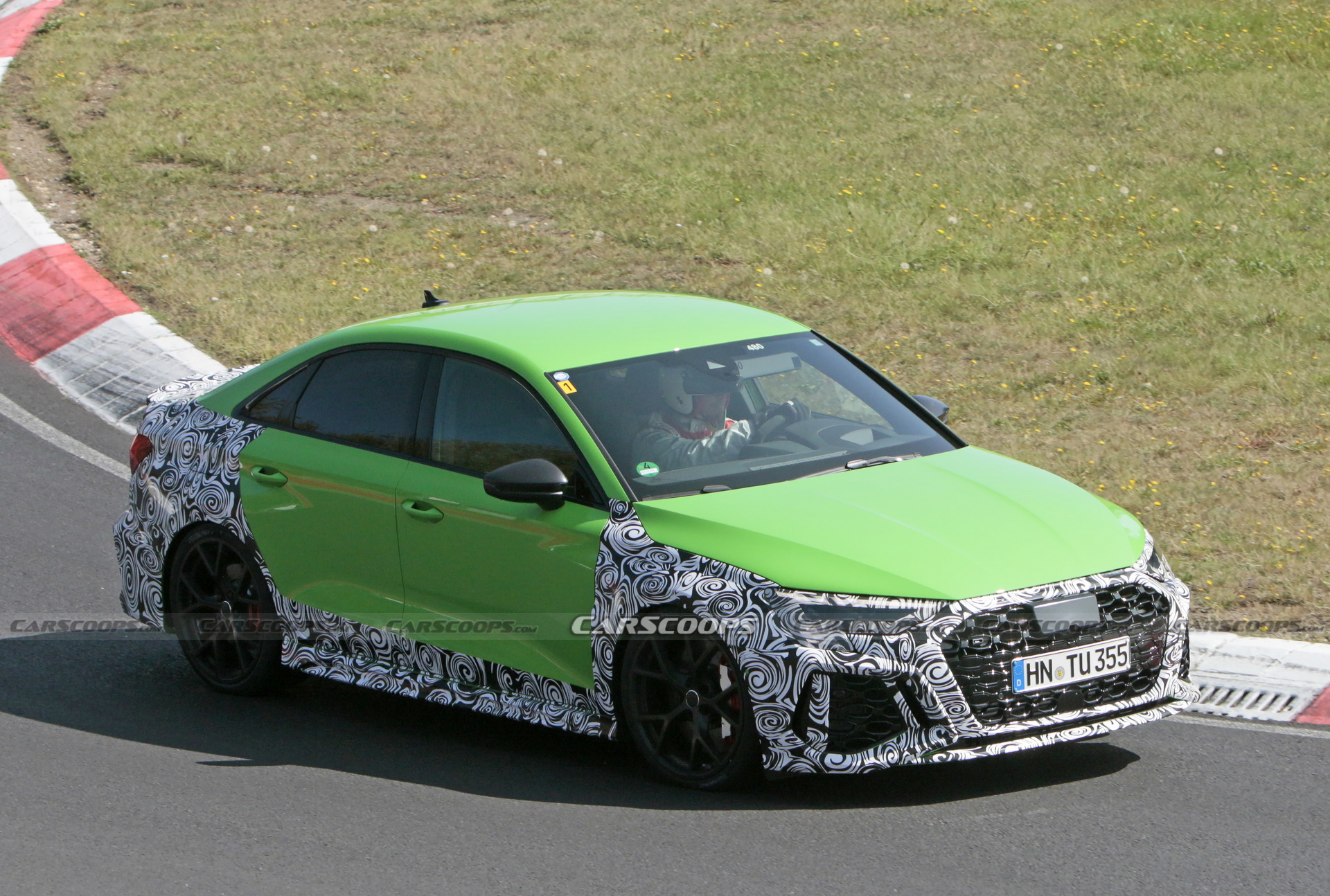 The 2021 Audi RS3 Sedan Shows More Skin, Looks Tasty In Lambo-Green
