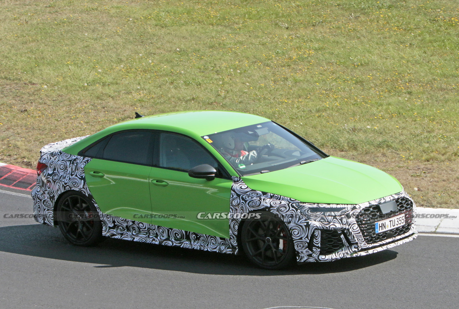 The 2021 Audi RS3 Sedan Shows More Skin, Looks Tasty In Lambo-Green