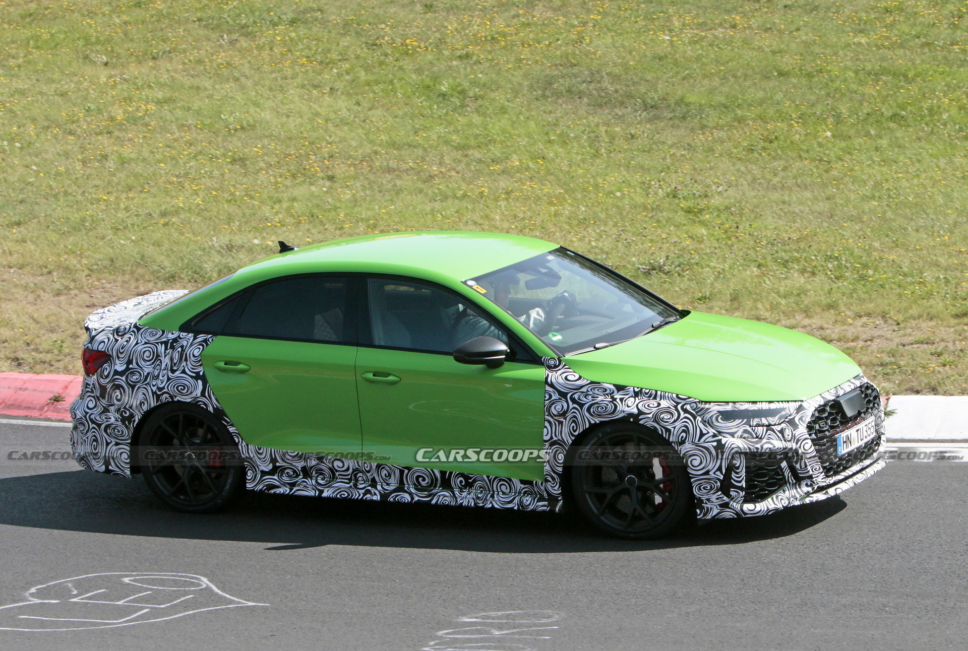 The 2021 Audi RS3 Sedan Shows More Skin, Looks Tasty In Lambo-Green