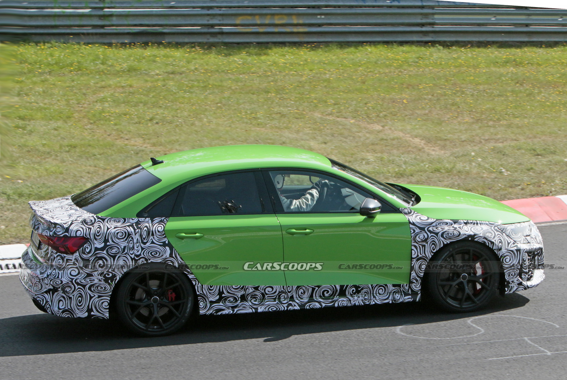 The 2021 Audi RS3 Sedan Shows More Skin, Looks Tasty In Lambo-Green