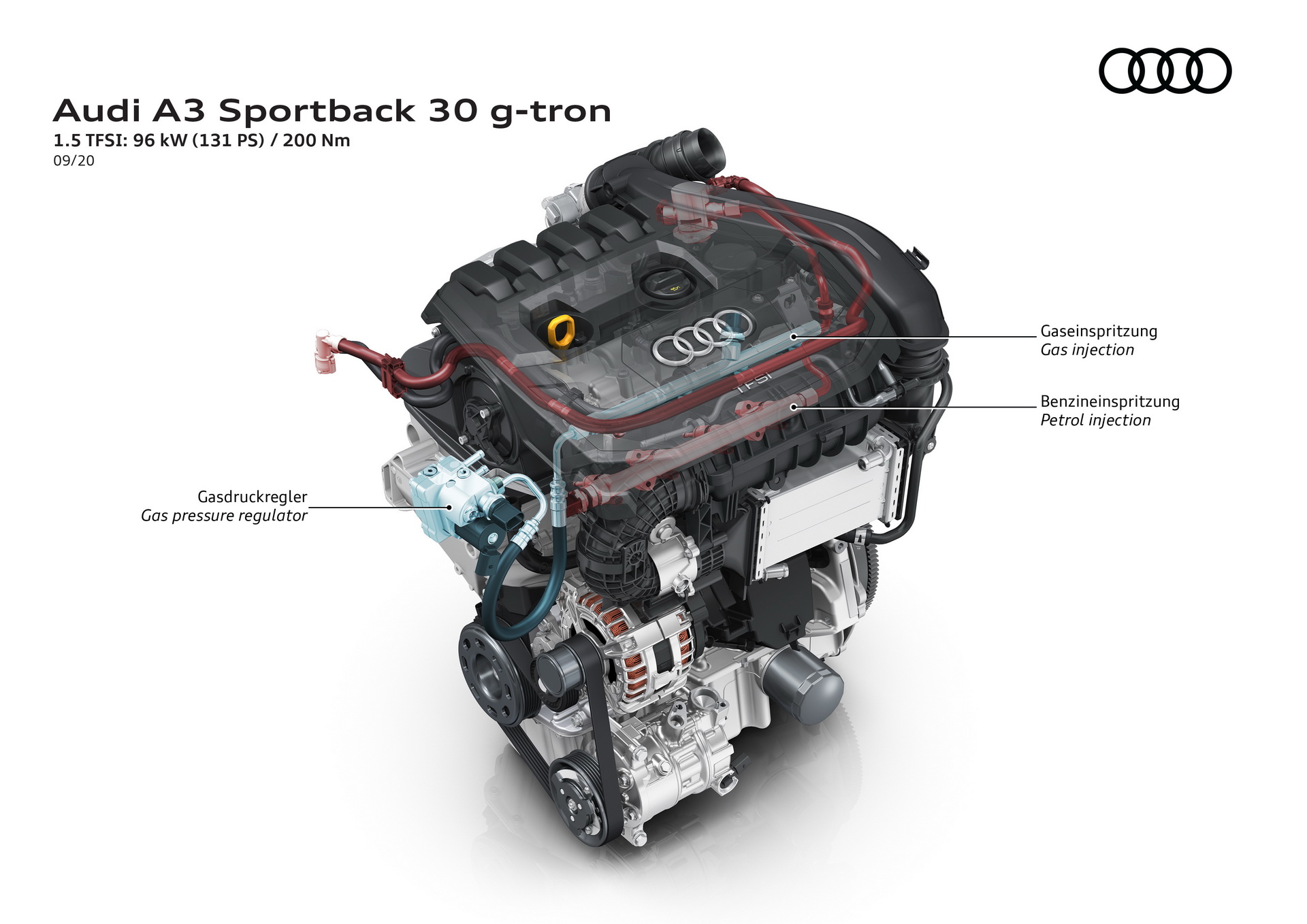 2021 Audi A3 Sportback 30 G-Tron Is A 129 HP, CNG-Powered Premium Hatchback