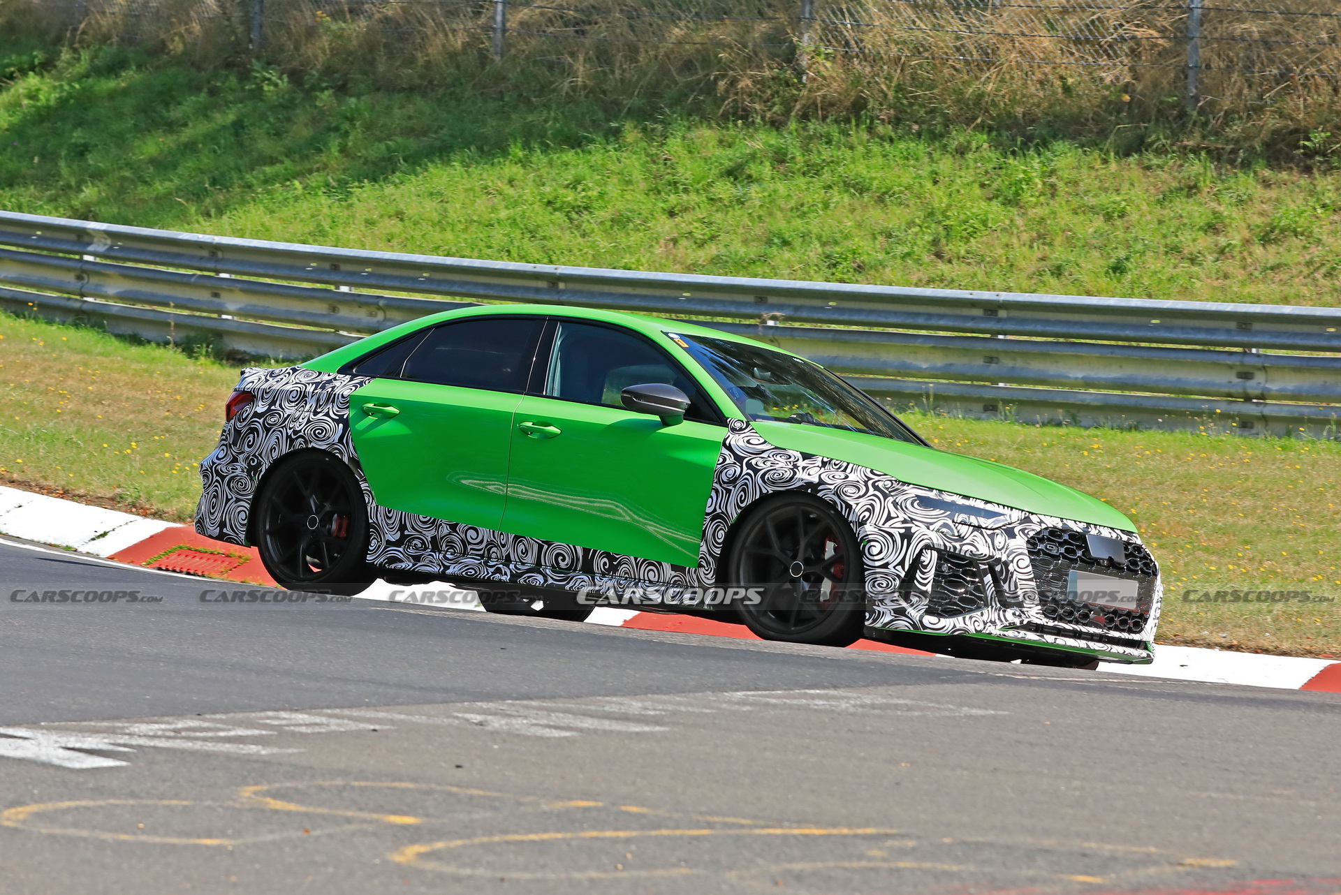 The 2021 Audi RS3 Sedan Shows More Skin, Looks Tasty In Lambo-Green
