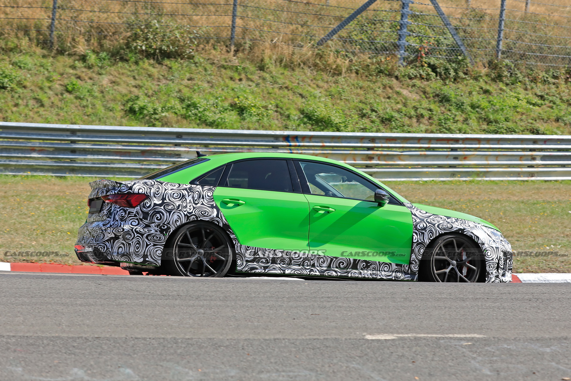 The 2021 Audi RS3 Sedan Shows More Skin, Looks Tasty In Lambo-Green