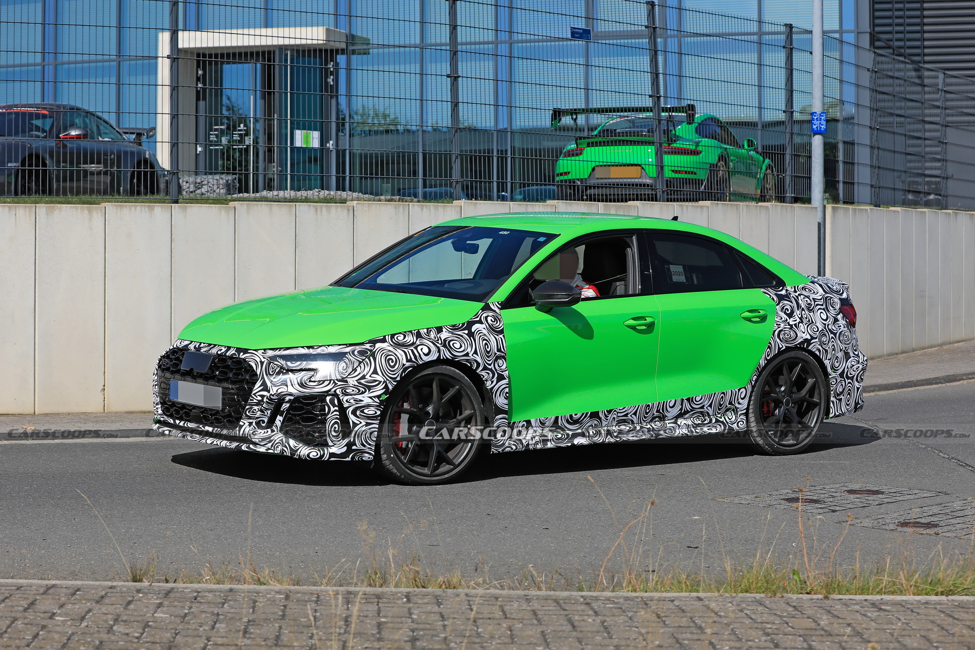 The 2021 Audi RS3 Sedan Shows More Skin, Looks Tasty In Lambo-Green