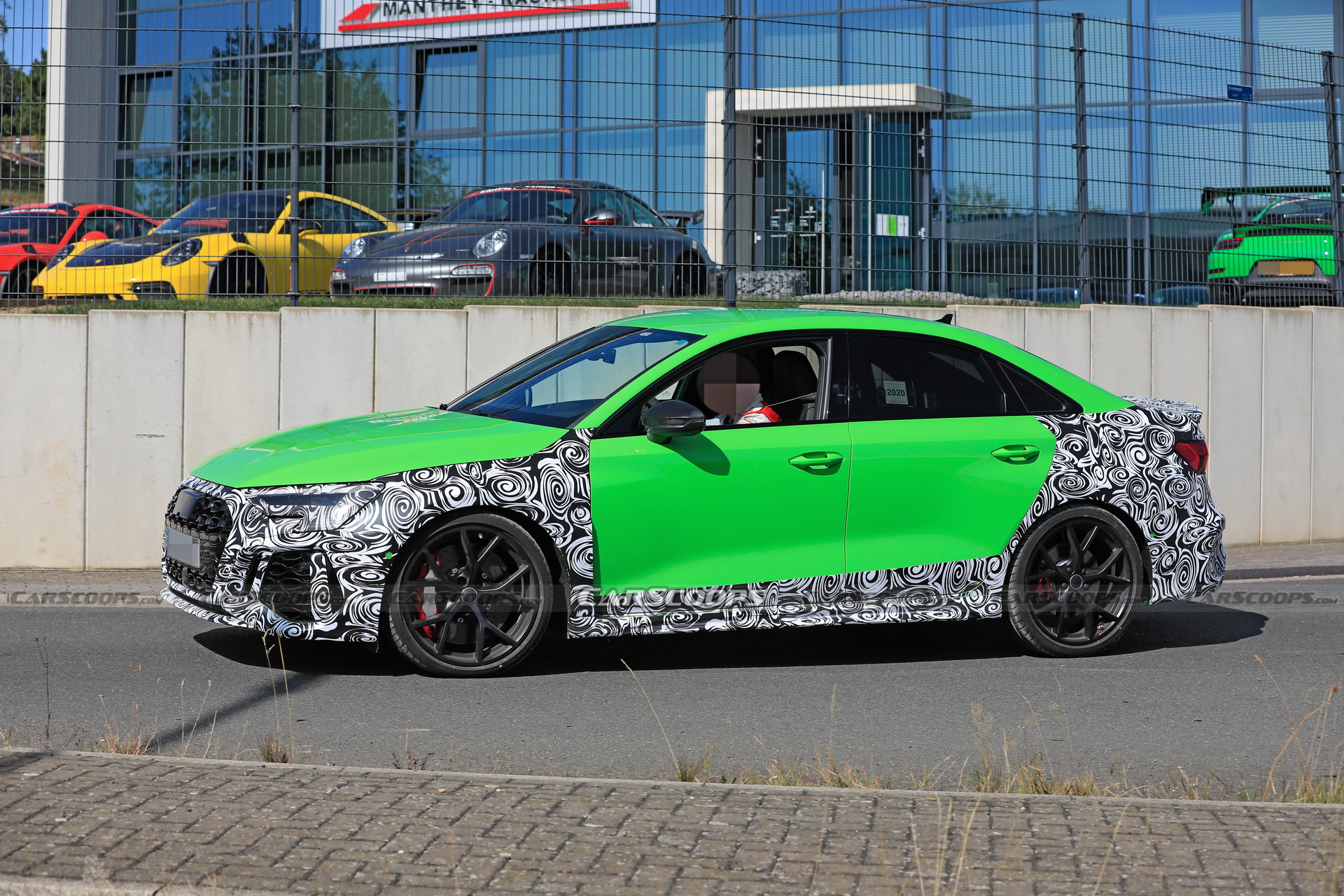 The 2021 Audi RS3 Sedan Shows More Skin, Looks Tasty In Lambo-Green