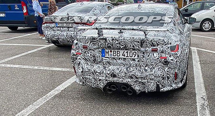  Here’s More Of That 2021 BMW M4 With The Wacky Center Pipes That Might Be The GTS